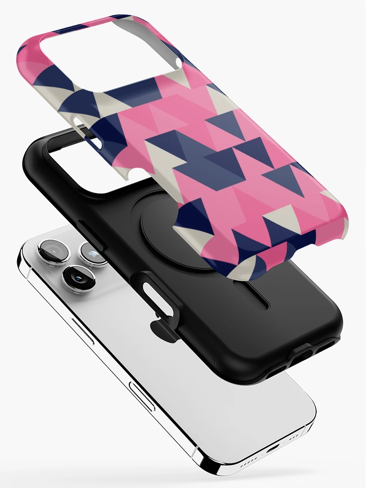 Thumbnail 2 of 4, iPhone Case, Triangles 5 designed and sold by genpythonart.
