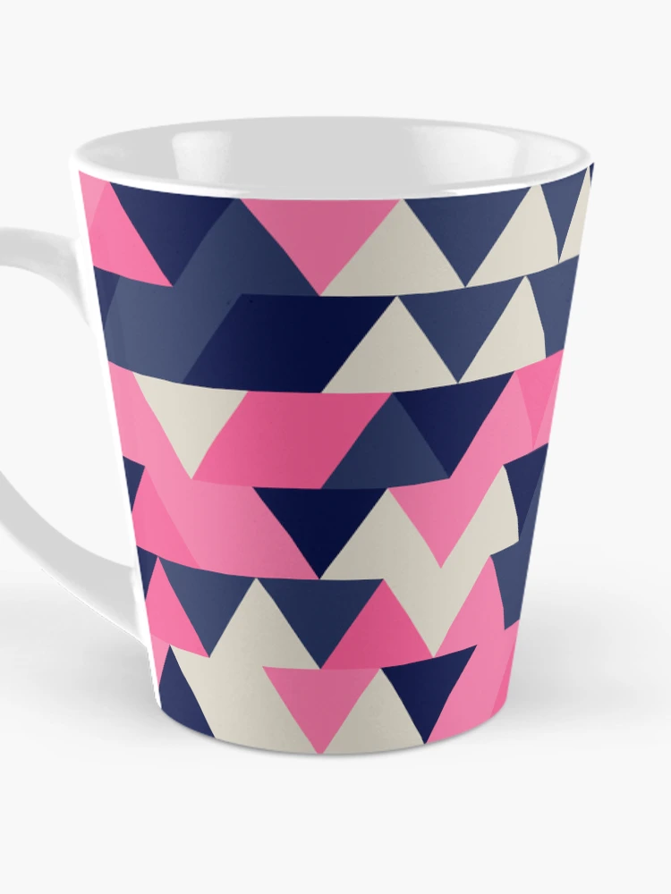 Thumbnail 3 of 4, Coffee Mug, Triangles 5 designed and sold by genpythonart.