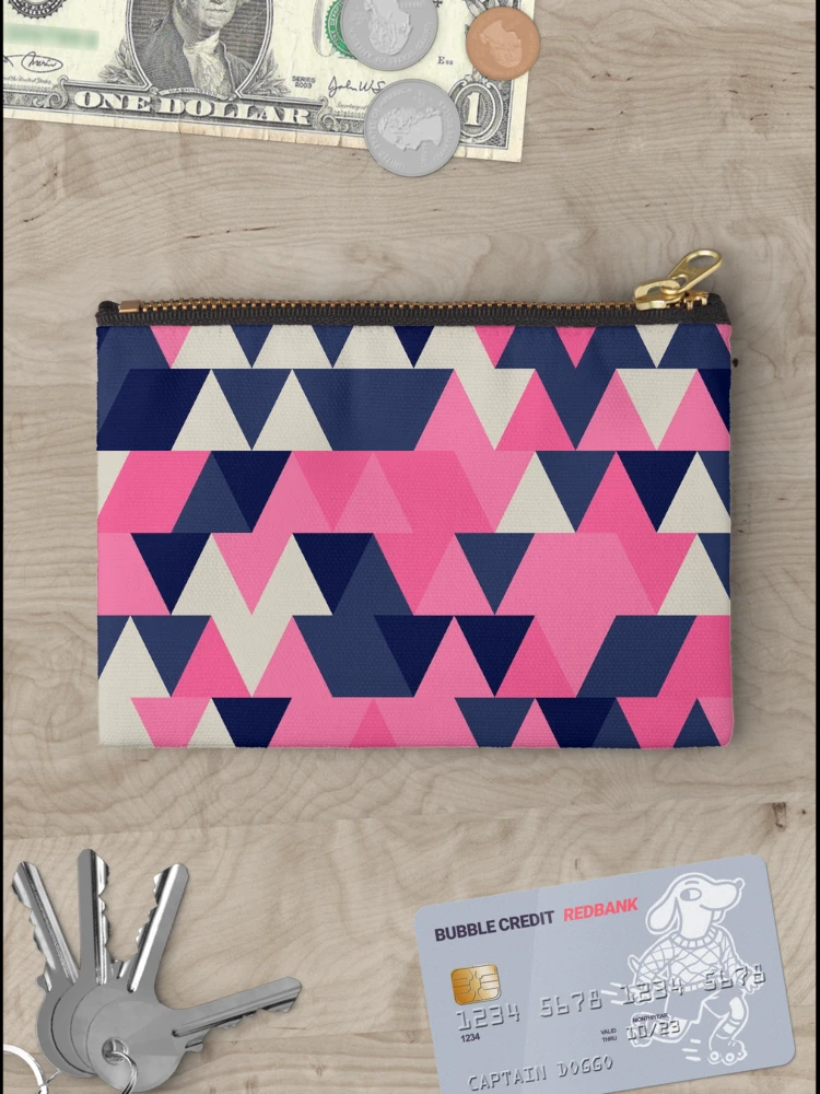 Thumbnail 3 of 4, Zipper Pouch, Triangles 5 designed and sold by genpythonart.