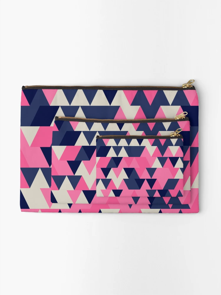 Thumbnail 2 of 4, Zipper Pouch, Triangles 5 designed and sold by genpythonart.