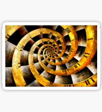 Steampunk - Clock - The flow of time Sticker