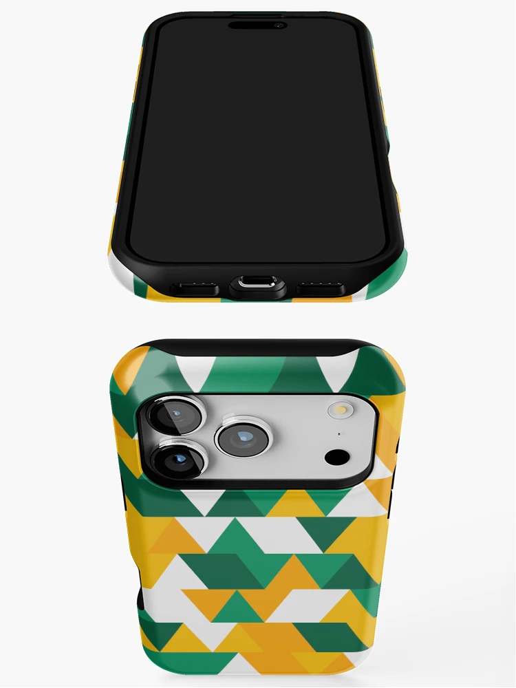 Thumbnail 3 of 4, iPhone Case, Triangles 6 designed and sold by genpythonart.