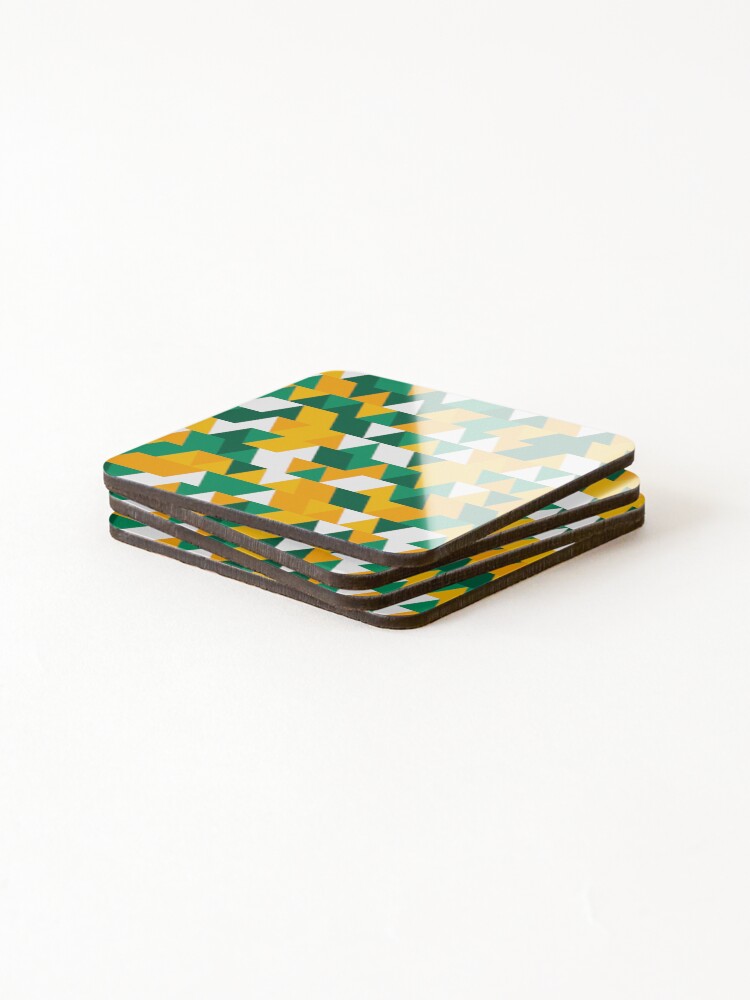 Thumbnail 4 of 5, Coasters (Set of 4), Triangles 6 designed and sold by genpythonart.