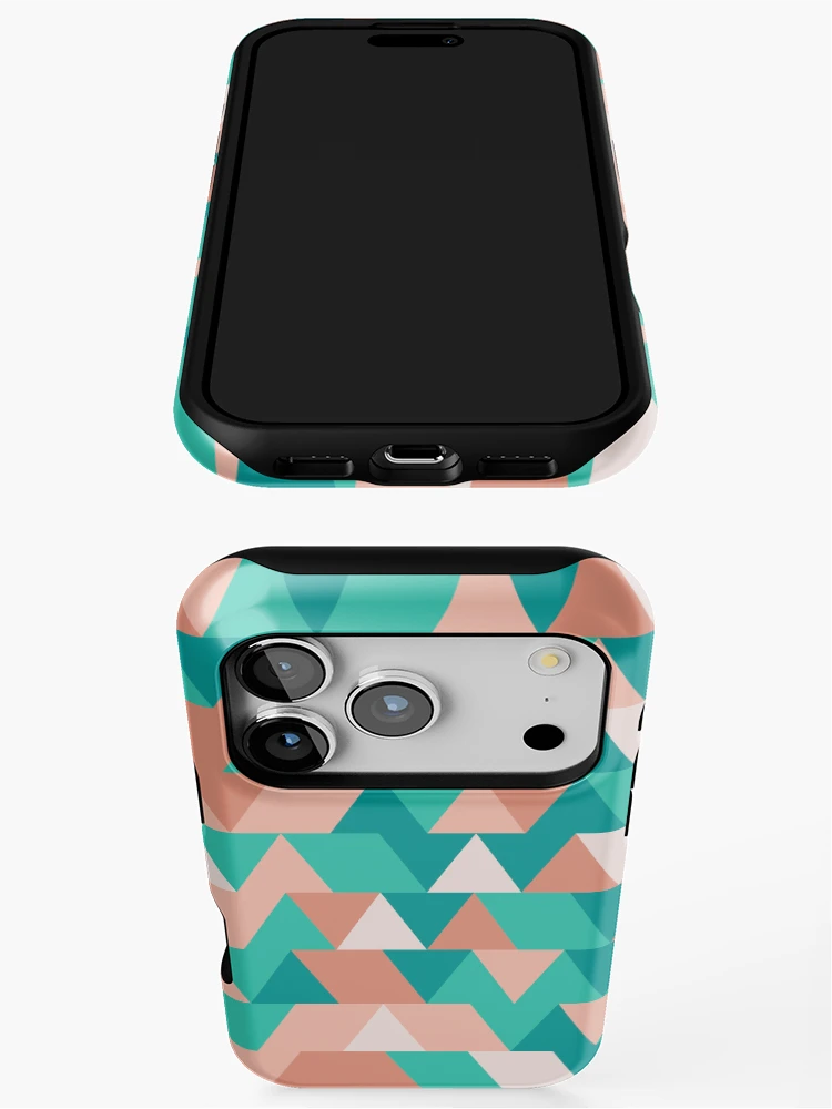 Thumbnail 3 of 4, iPhone Case, Triangles 7 designed and sold by genpythonart.