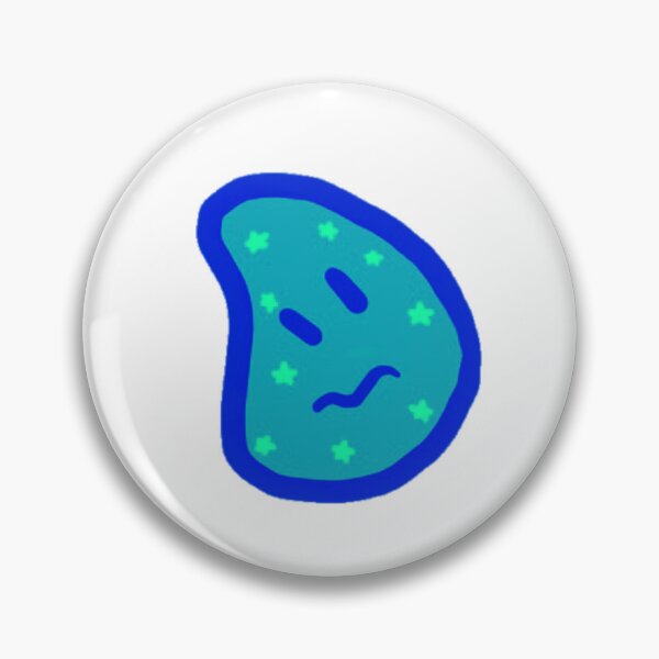 Item preview, Blue nervous blob with stars designed and sold by pastelsloth.