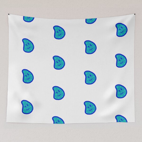 Item preview, Blue nervous blob with stars designed and sold by pastelsloth.