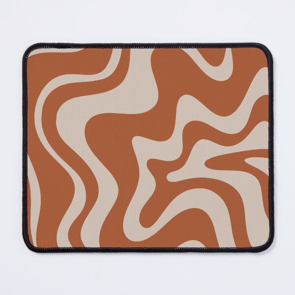 Item preview, Liquid Swirl Retro Abstract Pattern in Clay and Putty Earth Tones designed and sold by kierkegaard.