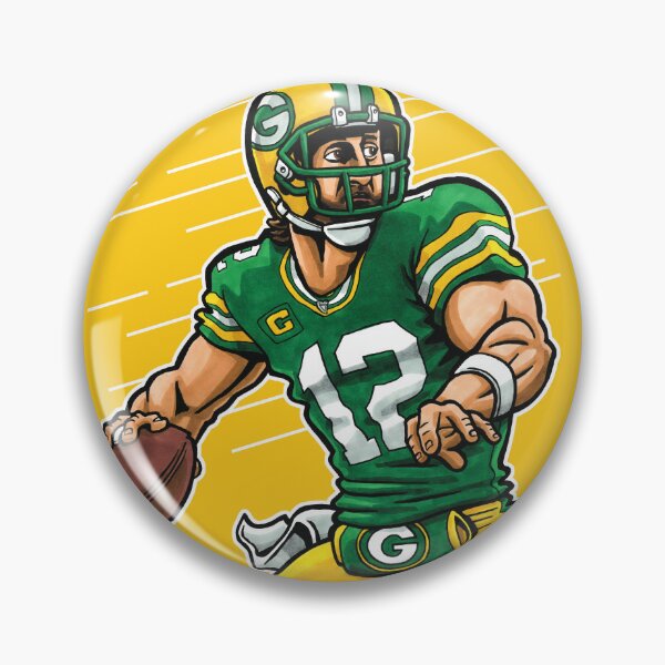 Item preview, Rodgers QB (Yellow) designed and sold by AETHERART.