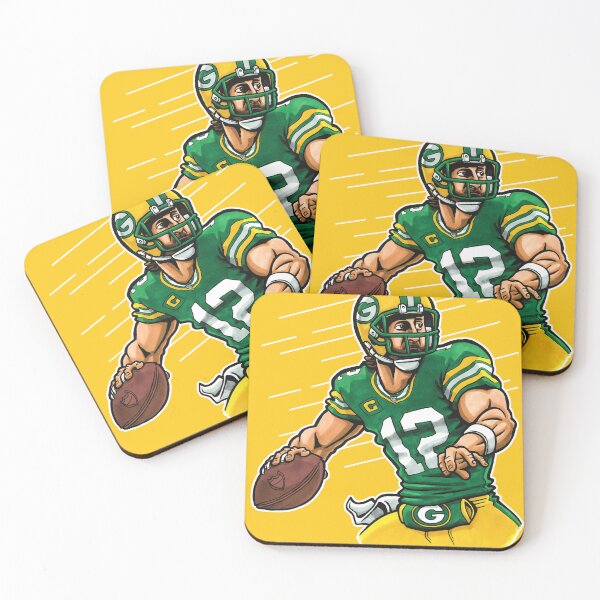 Item preview, Rodgers QB (Yellow) designed and sold by AETHERART.