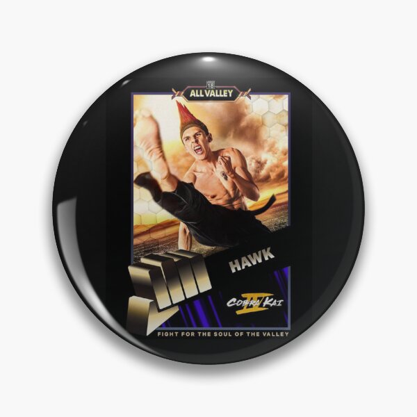 Artikelvorschau, Carte Hawk Cobra Kai Saison 4 Aufkleber entworfen und verkauft von KelvinWard.
