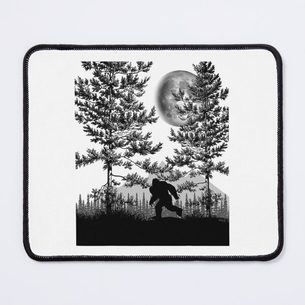 Item preview, Bigfoot Walking in the Forest Moon Night Sky Sasquatch designed and sold by danieljames11.
