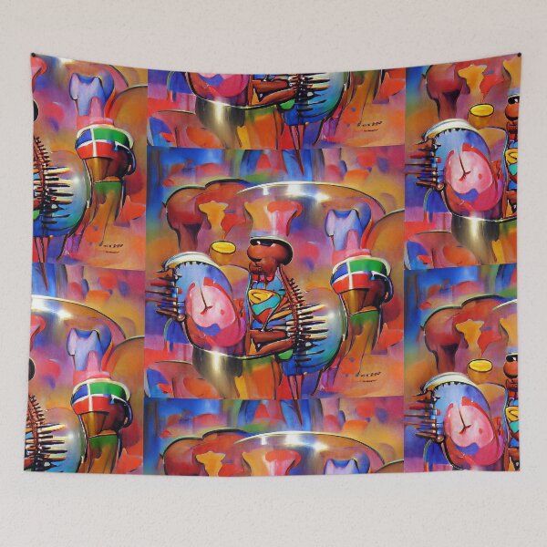 Item preview, African Percussion ~ Colorful Positive Vibes designed and sold by cottonklub.