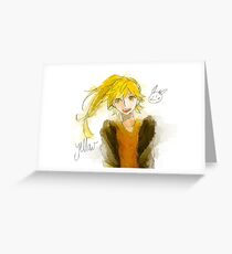 Yellow Greeting Card
