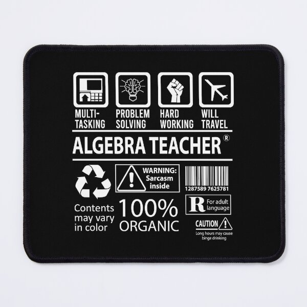 Item preview, Algebra Teacher T Shirt - MultiTasking Certified Job Gift Item Tee designed and sold by sabinacsnm.