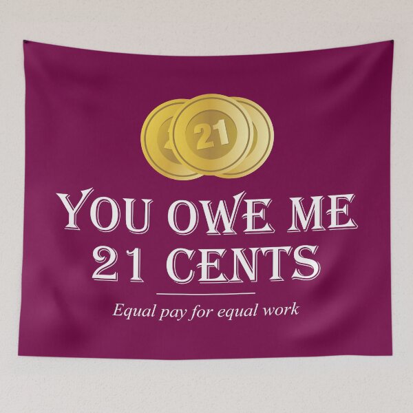 Item preview, Equal pay for equal work - Feminism designed and sold by crazycollective.