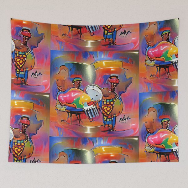 Item preview, African Percussion ~ Colorful Positive Vibes designed and sold by cottonklub.