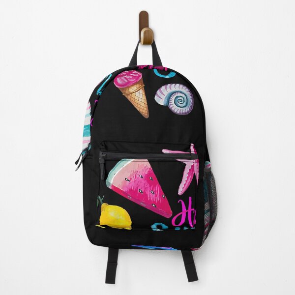 Item preview, Hello Summer Beach Artwork Starfish Watermelon Seahorse designed and sold by ElainaShelton.
