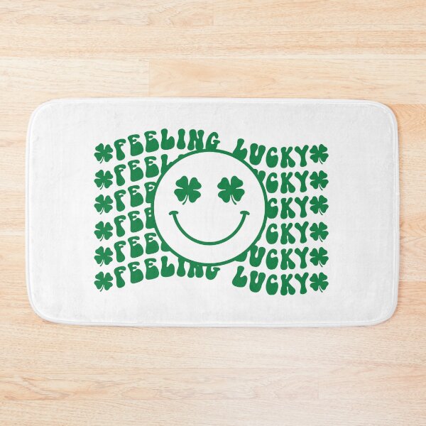 Item preview, Feeling Lucky Smiley Face Clover Leaf Shamrock St Patrick's Day designed and sold by piipiece.