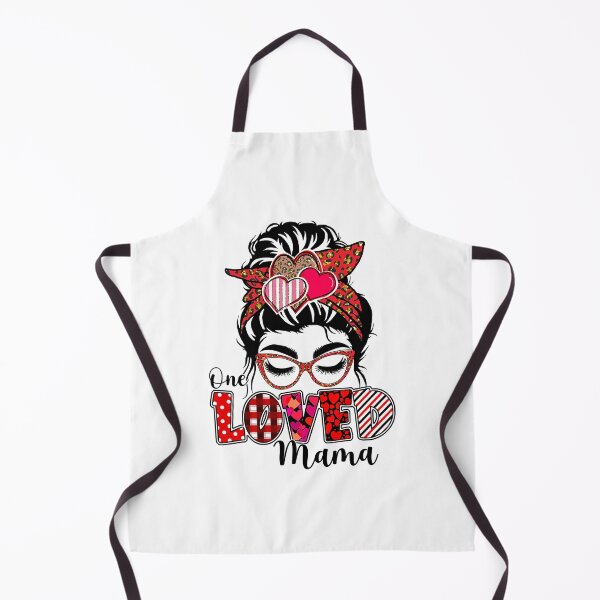Item preview, One Loved Mama Funny Messy Bun Buffalo Plaid Valentines Day designed and sold by ryanbrian.
