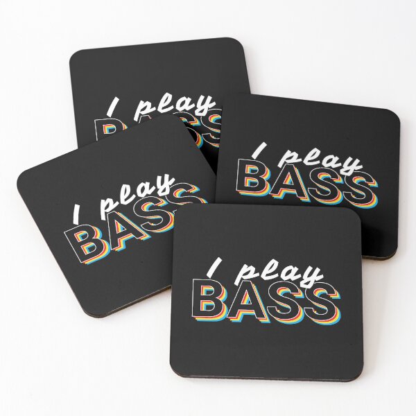 Item preview, I Play Bass Colorful Text designed and sold by nightsworthy.