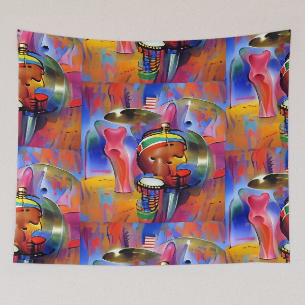 Item preview, African Percussion ~ Colorful Positive Vibes designed and sold by cottonklub.