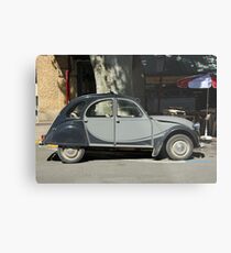 Vintage French car by ProvenceProvence Metal Print