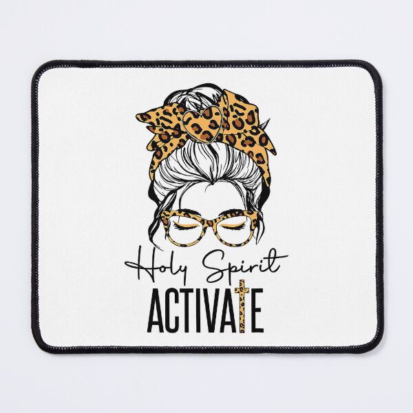 Item preview, Holy Spirit Activate Black Mom Life Leopard Messy Bun designed and sold by ryanbrian.