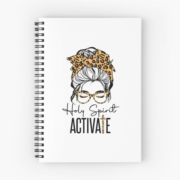 Item preview, Holy Spirit Activate Black Mom Life Leopard Messy Bun designed and sold by ryanbrian.