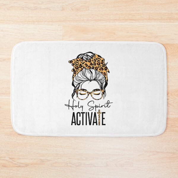 Item preview, Holy Spirit Activate Black Mom Life Leopard Messy Bun designed and sold by ryanbrian.