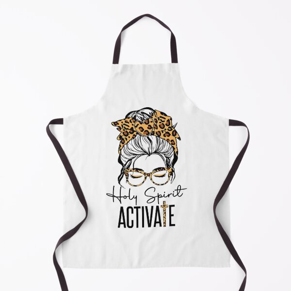 Item preview, Holy Spirit Activate Black Mom Life Leopard Messy Bun designed and sold by ryanbrian.