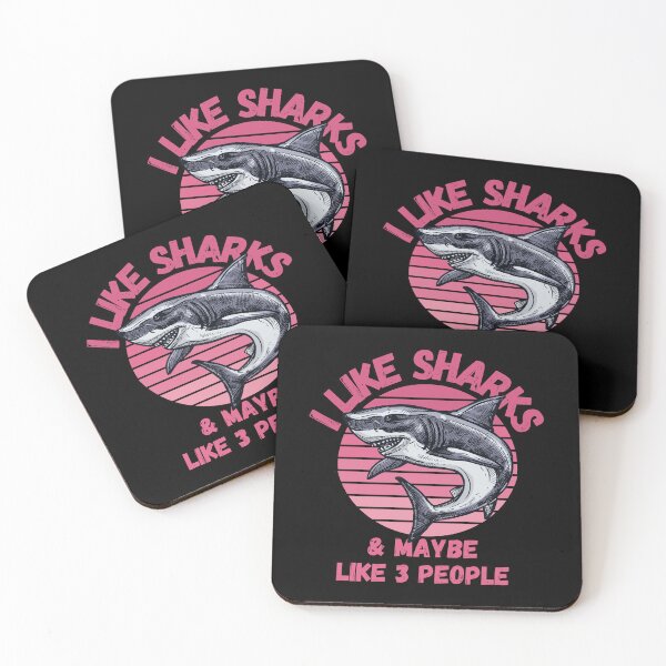 Item preview, I Like Sharks and Maybe 3 People Funny Shark Lovers Design designed and sold by Nathalie Aynié.