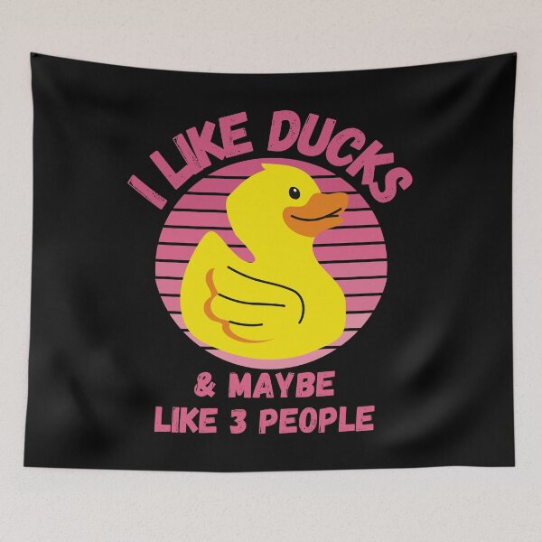 Item preview, I Like Ducks and Maybe Like 3 People Funny Duck Lovers Design designed and sold by Nathalie Aynié.