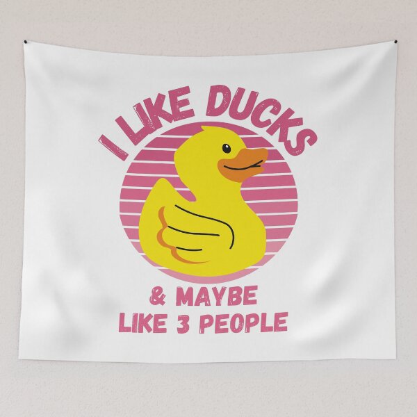 Item preview, I Like Ducks and Maybe Like 3 People Funny Duck Lovers Design designed and sold by Nathalie Aynié.