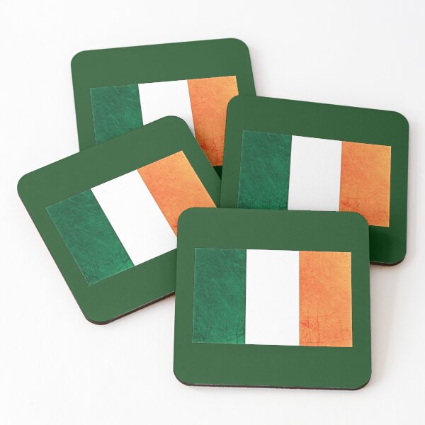Item preview, A grunge looking distressed Irish flag of Ireland   designed and sold by BrigetteUK.