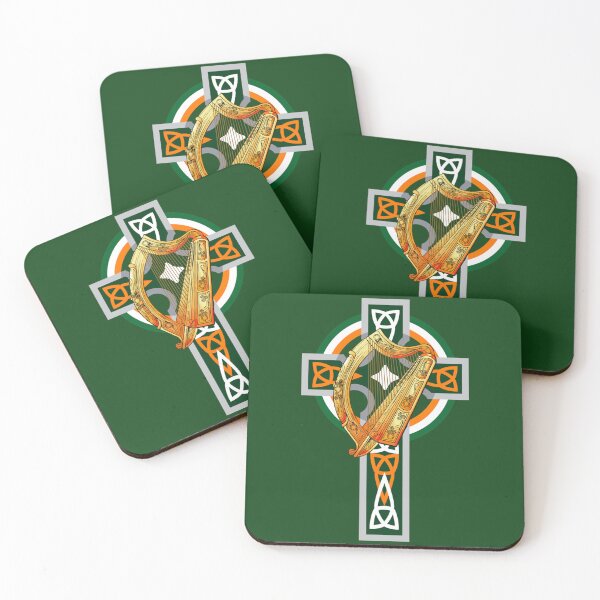 Item preview, Irish Celtic Harp and cross   designed and sold by BrigetteUK.