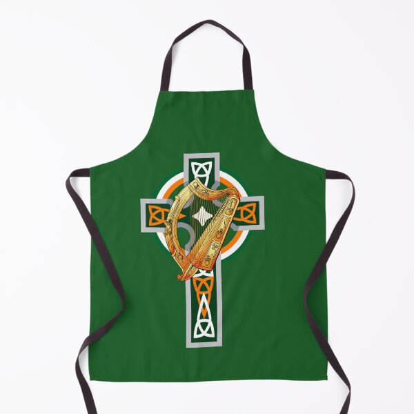 Item preview, Irish Celtic Harp and cross designed and sold by BrigetteUK.