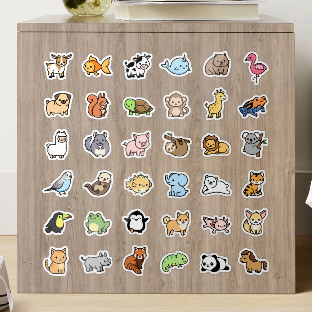 choose large sticker!* Mega Cute Animals #1 Sticker for Sale by