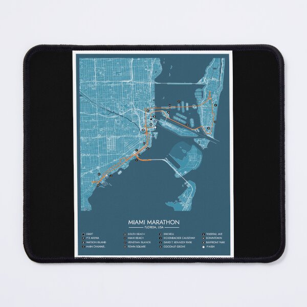 Item preview, Miami Marathon (Mile Markers) designed and sold by BGALAXY.