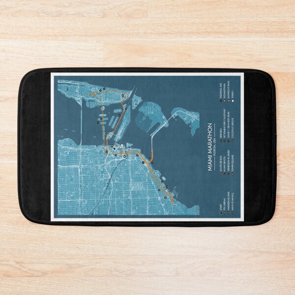 Item preview, Miami Marathon (Mile Markers) designed and sold by BGALAXY.
