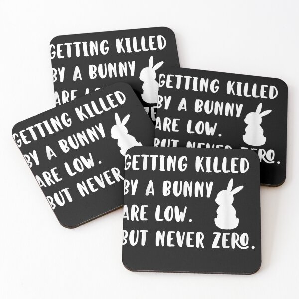 Item preview, Funny Your Chances of Getting Killed by a Bunny Rabbit Lover T-Shirt.png designed and sold by LisaGraham7.