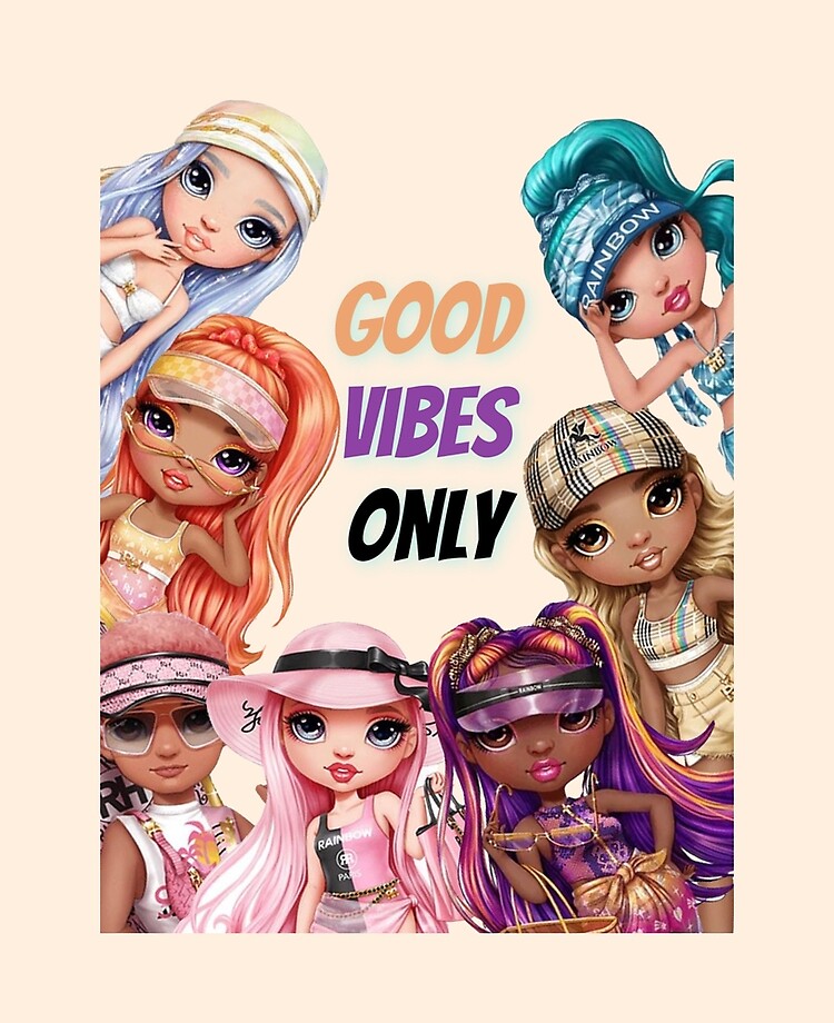 Rainbow high dolls pacific coast merchandise “good vibes only” iPad Case &  Skin for Sale by FabulousRainbow