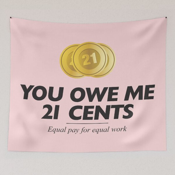 Item preview, Equal pay for equal work - Equality designed and sold by crazycollective.
