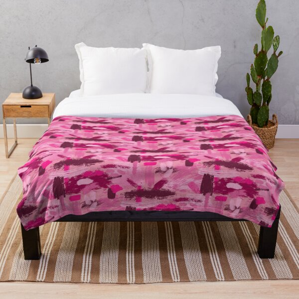 Item preview, Pink Brush Strokes Pattern designed and sold by Tekoro.