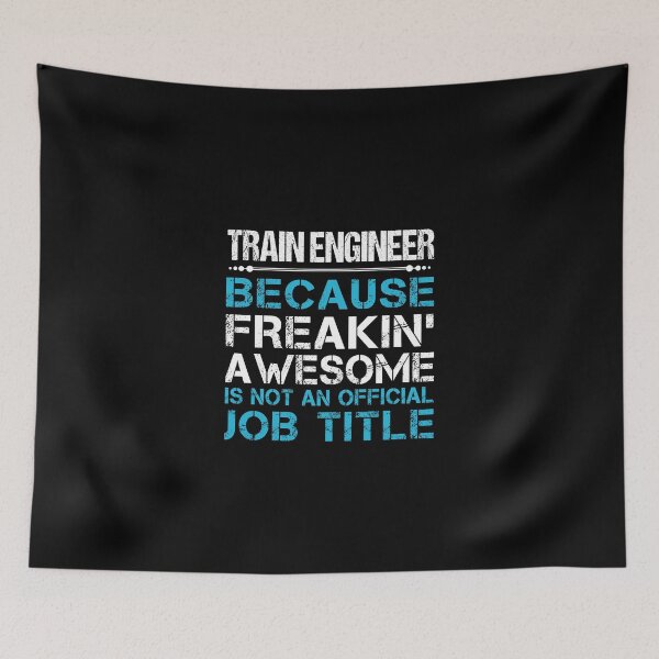 Item preview, Train Engineer T Shirt - Freaking Awesome Job Gift Item Tee designed and sold by oetate4774.
