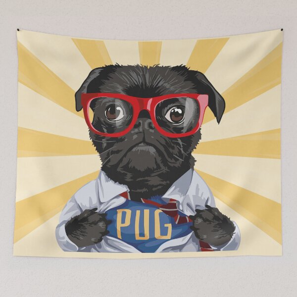 Item preview, Super Pug - Super Hero designed and sold by 11UponaTime.