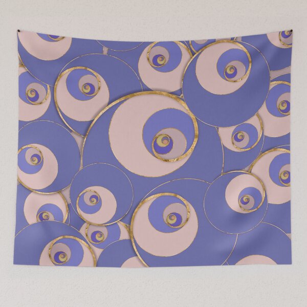 Item preview, Golden Spiral - Very Peri Pattern designed and sold by k9printart.