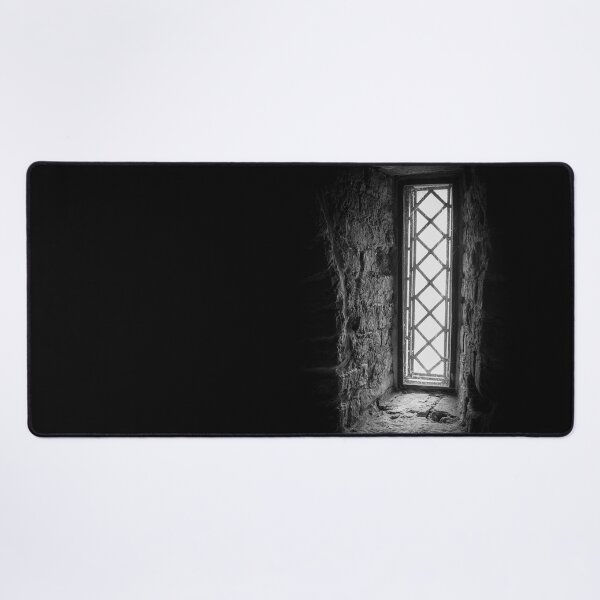 Item preview,  A black and white photo of an old medieval window designed and sold by Diana van Neck.