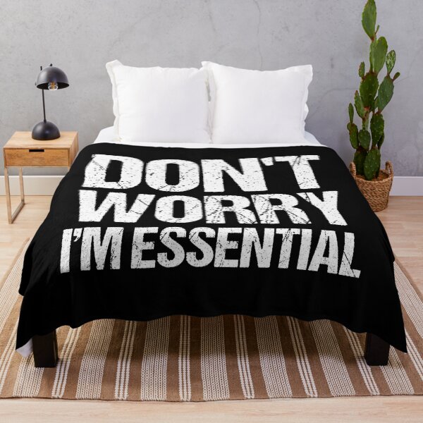 Item preview, Vintage Don't Worry I'm Essential designed and sold by Shop signer.