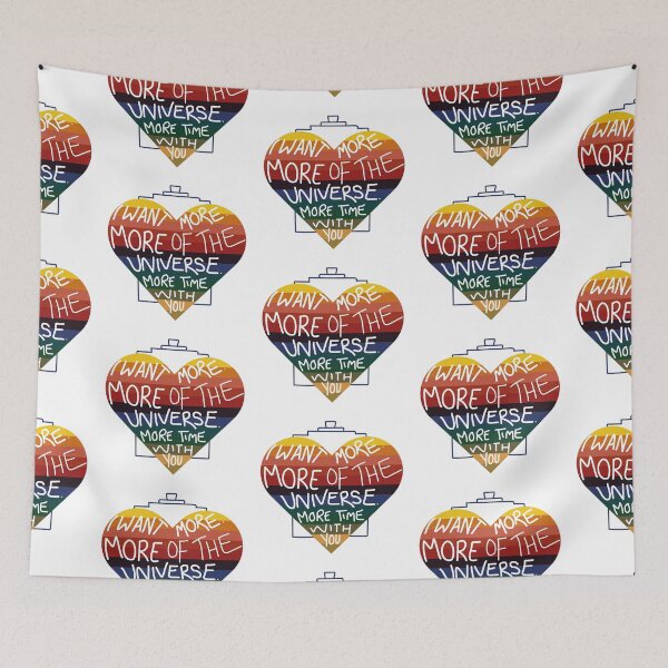 Item preview, More Time With You Thasmin Heart Quote Thirteen Police Box designed and sold by Blue Box Artworks.