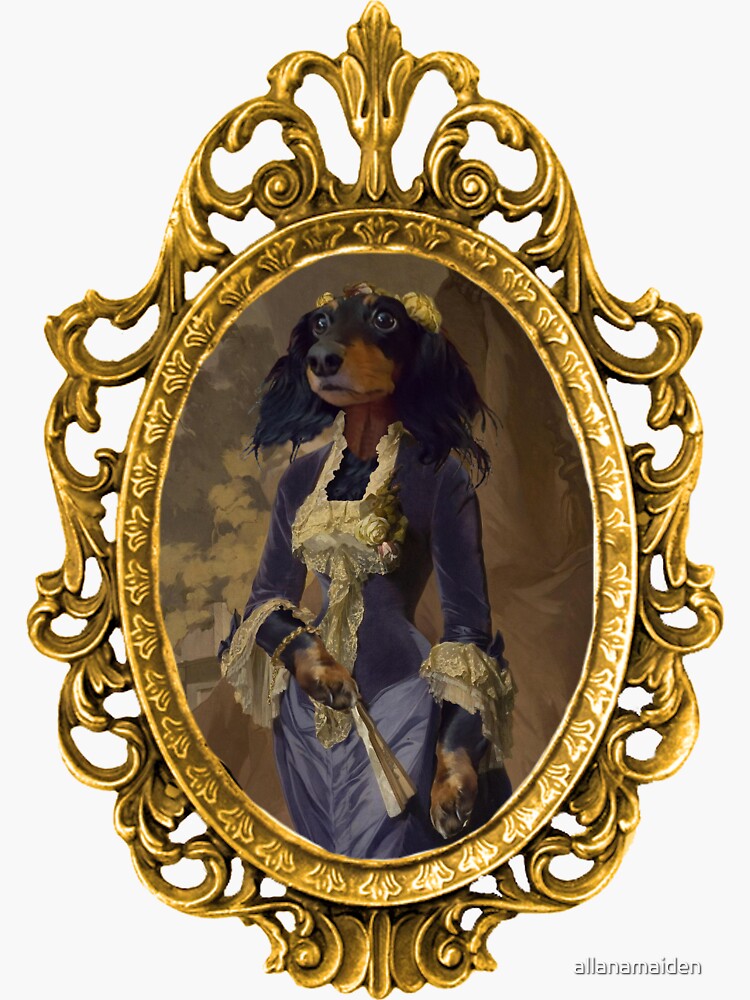Elegant Dachshund Framed by allanamaiden